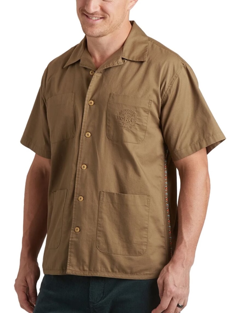 Howler Bros Saladita Scout Shirt in Brown Size Medium